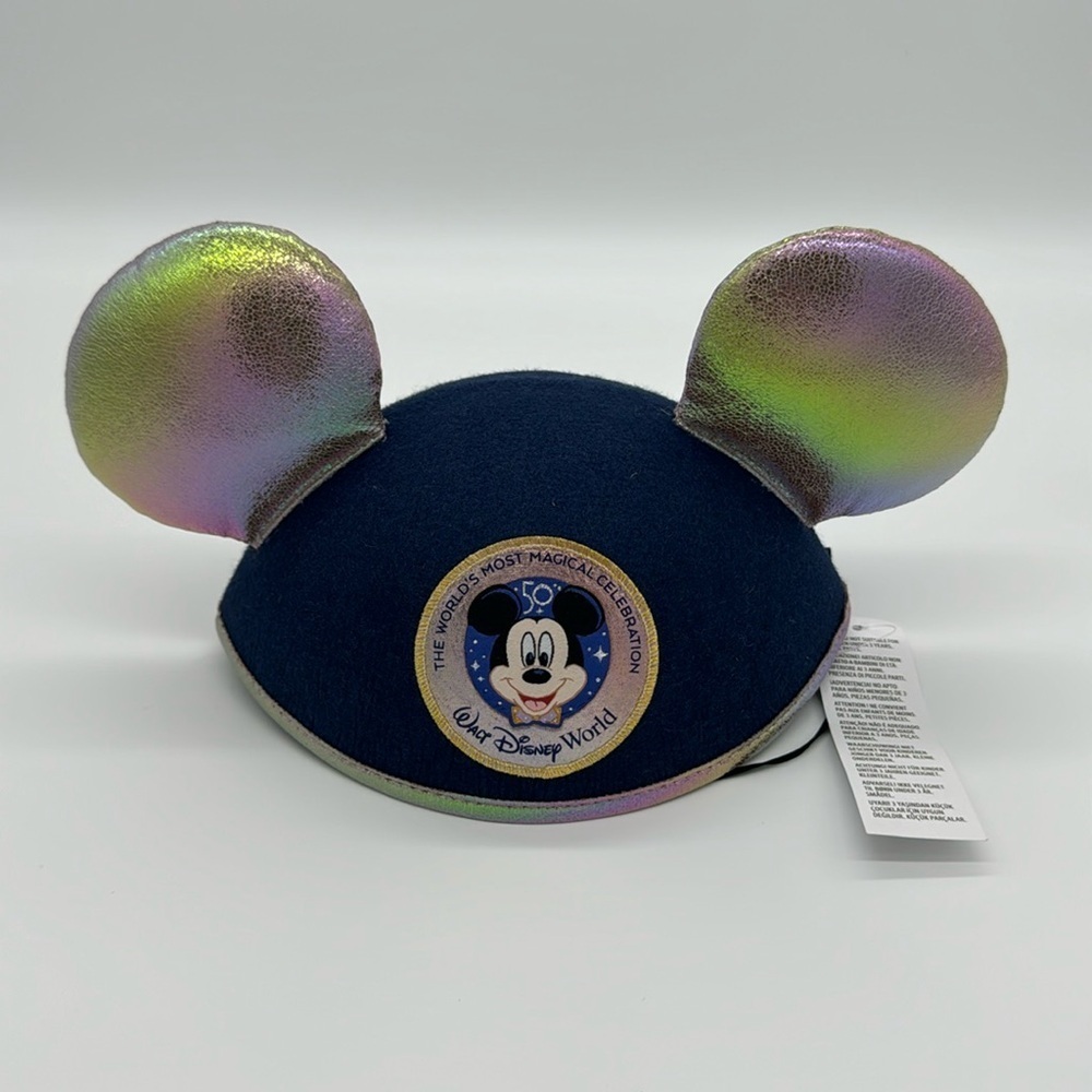 Walt Disney World 50th Anniversary Celebration Mickey Mouse Ear Hat Adult - New‎